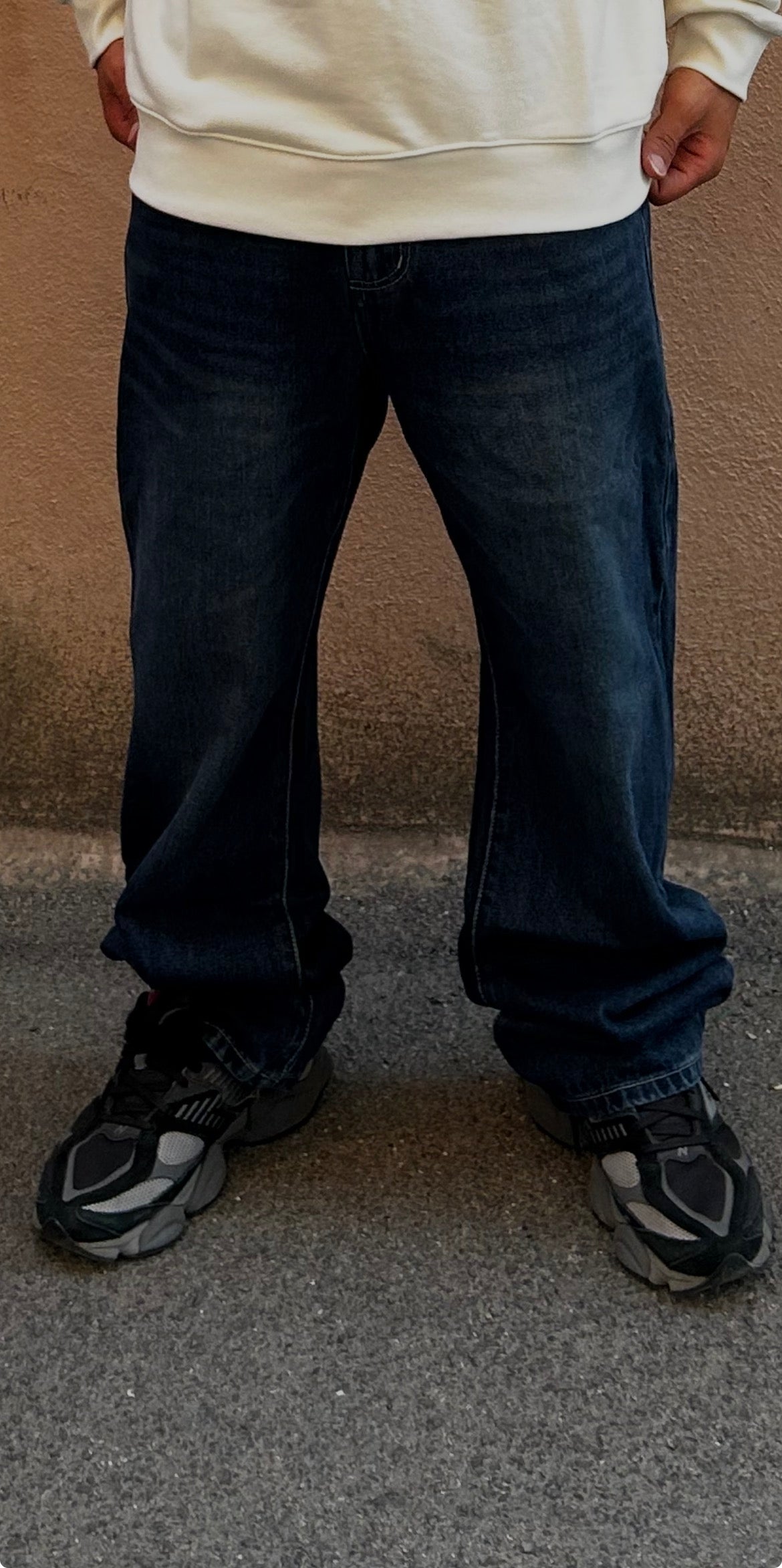 Jeans baggy scuro
