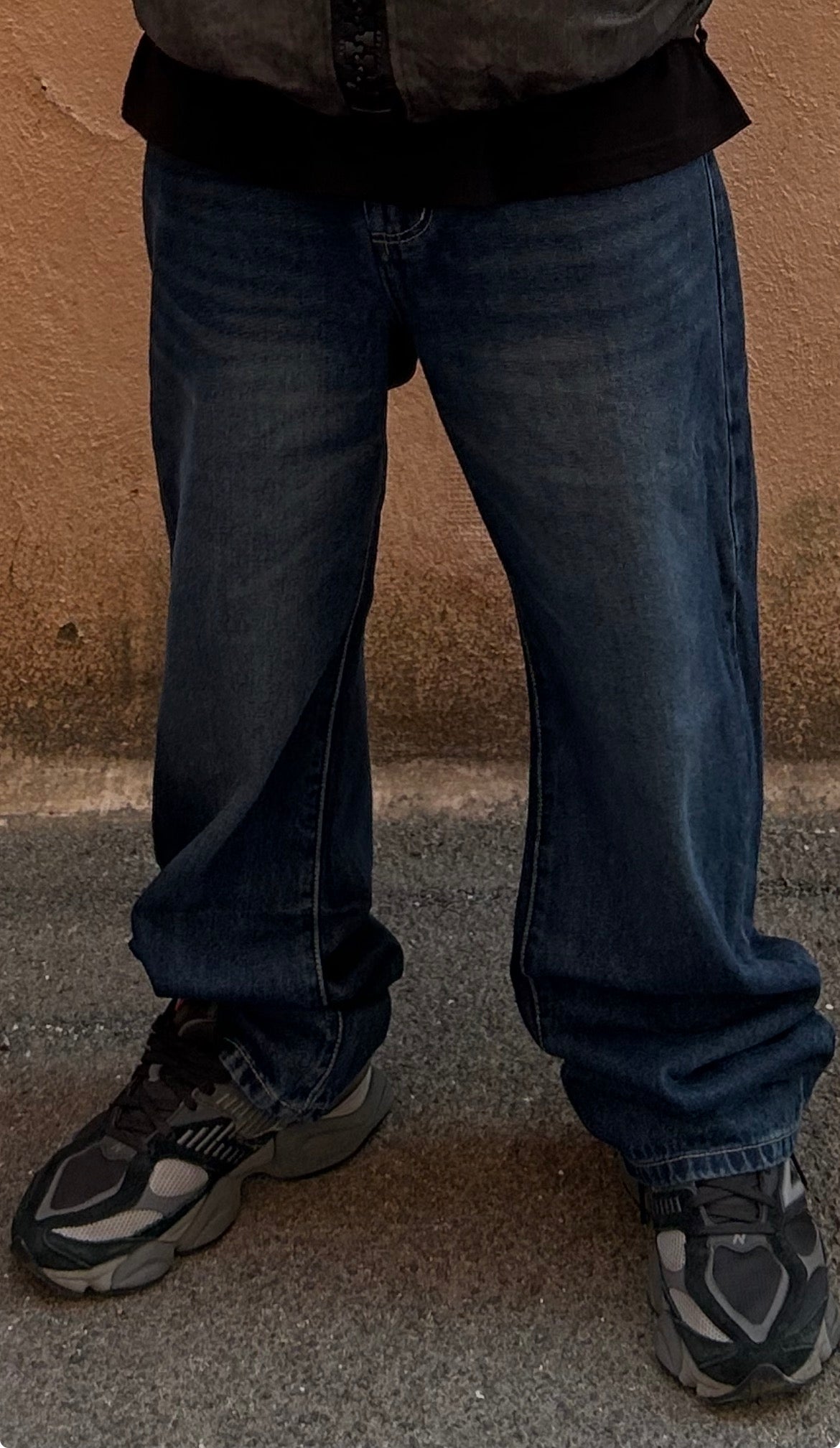 Jeans baggy scuro